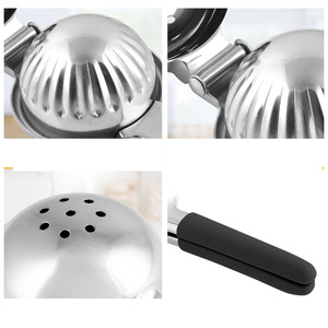 Premium kalite ağır 304 çelik narenciye basın sıkacağı manuel paslanmaz çelik katı Metal kase meyve sebze aracı - Product Image 4