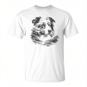 T-shirt commémoratif de la nature du chien berger australien, unisexe, blanc, pour adultes - Product Image 2