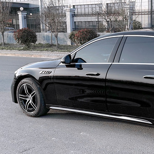 Car Fender Vent Decal ABS Piano Black Carbon Fiber Texture Adhesive For Mercedes-Benz E-Class W214 S214 2024+ - Product Image 3