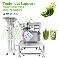 Machine de remplissage et de bouchage de poches souples pour boissons végétales, idéale pour les usines d'emballage de jus verts