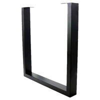 Pieds de table modernes en métal carré, personnalisables, avec supports en fer forgé, pour salon, bureau, hôtel, salle de sport, meubles