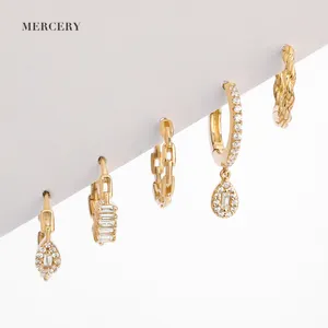 Mercery Nieuwe Collectie 2023 Producten Lus Oorbellen Sieraden 14K Massief Gouden Sieraden Mode Knuffels Oorbel Voor Vrouwen