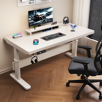 Bureau de style moderne en bois massif réglable en hauteur électrique pour la maison chambre à coucher étude ou établi pour les jeux