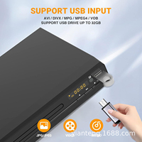 Lecteur DVD VCD CD personnalisé en usine, sortie AV USB, télécommande, système audio vidéo domestique multi-formats PAL NTSC