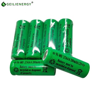 Batteries rechargeables de remplacement pour la lumière solaire 2/3AAA 1.2v aaa 200mah batterie chargeur nimh - Product Image 1