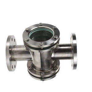 Vitre de niveau à bride en acier inoxydable 304/316L, type traversant, port d'observation double face, indicateur de débit d'eau - Product Image 1