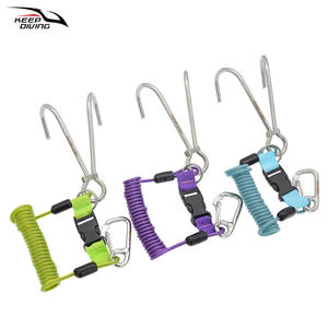 KEEP DIVING - Lámpara de Buceo de Acero Inoxidable de Doble Cabezal, Iluminación de Buceo, Gancho de Doble Flujo, Resorte, Cuerda Anticaídas SSA-SLG11 - Product Image 2
