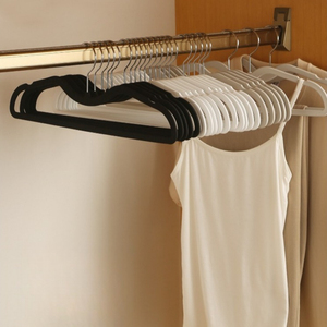 Perchas de Goma Personalizadas al por Mayor con Cuello Corto, Perchas de Alta Gama para Organización de Armarios, Perchas Sin Costuras para Ahorrar <span class=keywords><strong>Espacio</strong></span> - Product Image 1