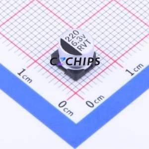 Condensador Electrolítico de Aluminio SMD RVT0J221M0605 220UF 6.3V, D6.3xL5.4mm 20% 69mA-120Hz - Product Image 1