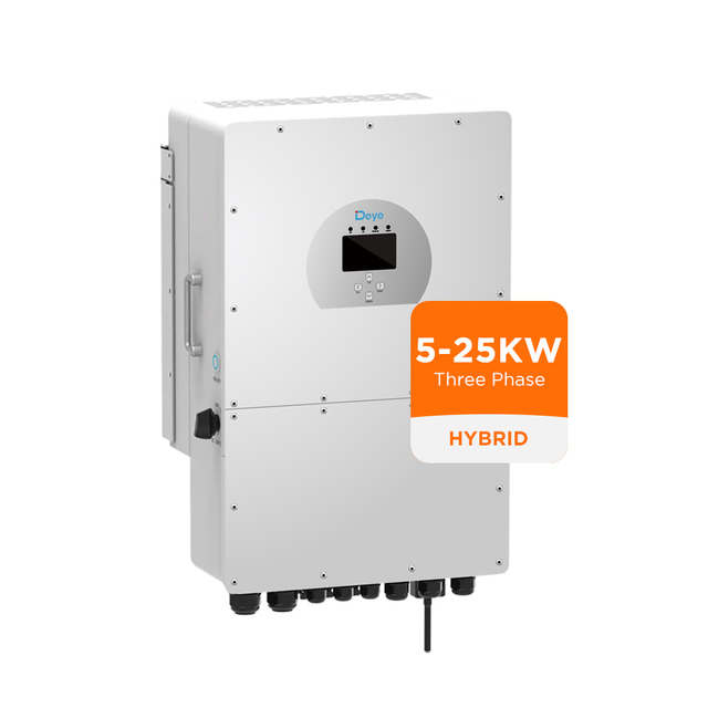 Wholesale Price DEYE Three Phase High Voltage 5kw 6kw 10kw 12kw 15kw 20kw 25kw 8kw Hybrid Inverter