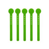 Attache-câble multifonctionnel en silicone durable de 15 cm pour cuisine, rangement alimentaire, organisateur de fils intérieur, lavable et pliable pour la maison
