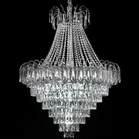 Lustre LED en cristal K9 moderne pour décoration de mariage, doré, directement de l'usine SMS
