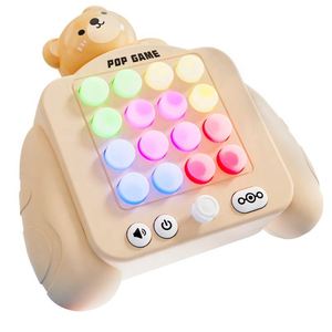 New Quick Push Game Light Warfare Handheld Speed Push Game <b>Console</b> Puzzle Level Whack-a-mole Decompression Press Toy for Kids - Product Image 1