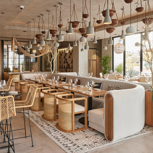 Özel lüks çevre dostu dayanıklı restoran sandalye mobilya seti-One-Stop ticari kapalı restoran mobilya tasarımı - Product Image 1