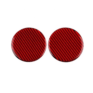 Pegatina de fibra de carbono suave Real, alfombrilla para taza de agua para Tesla Model 3 Model Y para mercedes-benz, accesorios interiores universales para coche - Product Image 1
