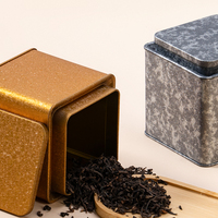 Boîte en métal de qualité supérieure en vente en gros Biscuit Matcha thé vert en vrac emballé en étain