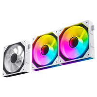 Ventilador de Refrigeración para PC XINMAI de 120 mm, Negro, con Aspas Invertidas, Magnético, ARGB PWM, Modular, Enlazable, OEM ODM