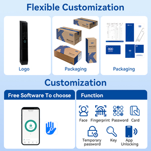 Kk TT khóa Wifi kỹ thuật số sinh trắ<span class=keywords><strong>c</strong></span> họ<span class=keywords><strong>c</strong></span> thông minh khóa <span class=keywords><strong>c</strong></span>ửa 3D Nhận dạng khuôn mặt vân tay truy <span class=keywords><strong>c</strong></span>ập Keyless nhập thẻ nhớ ứng dụng đám mây - Product Image 5