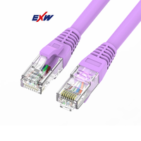 Cable de red EXW para interiores y exteriores etiqueta UTP FTP SFTP Cat 5E 5 6A 6 7 Cable Cat5e Cat5 CAT6 Cable