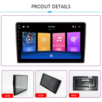 Reproductor de DVD para coche 9 pulgadas Android inteligente multimedia coche radio GPS posicionamiento navegación 2 DIN audio estéreo reemplazable UI
