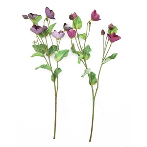 Tige d'hélebores artificielle de 53 cm de long, décoration, faux spray d'hélebores - Product Image 2