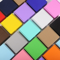 Boîte en Carton Ondulé Vierge Colorée 15x15x5cm pour Cils, Expédition par Avion, avec Logo Personnalisé, Idéale pour Cadeau
