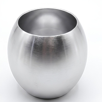 Verres personnalisés de 19 oz pour soda, café, vin, whisky, cola, en forme d'œuf, en aluminium, pour boissons glacées et cocktails.