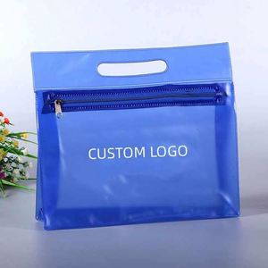 Bolsa de Cosméticos de PVC Reutilizable Ecológica e Impermeable con Bolsa Transparente con Cierre para Organización de Maquillaje de Viaje - Product Image 1