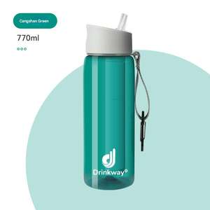 Purificateur d'eau extérieur 700ML Filtre à <span class=keywords><strong>bouteille</strong></span> Filtre à eau Bouilloire pour randonnée Randonnée Survie Voyage Sports - Product Image 3