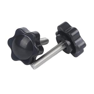 Six Star Handle 304 Stainless Steel Hexagonal Plastic Bolt M4 M5 M6 Hand Tightening Screw 12mm Cap Diameter Metric Standard - Product Image 3