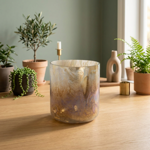 Photophore en verre, pot à bougie en verre mercure, récipient décoratif rond pour la décoration intérieure et Noël - Product Image 3
