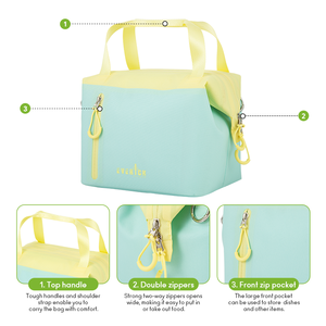 Bolsa Térmica <span class=keywords><strong>para</strong></span> Almuerzo Everich, Nuevo Diseño, 10L, 4-6 <span class=keywords><strong>Horas</strong></span>, 100% a Prueba <span class=keywords><strong>de</strong></span> Fugas, con Cierre Impermeable, <span class=keywords><strong>para</strong></span> Uso Diario - Product Image 3