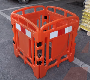 Retractable Expanding PE Plastic <b>Safety</b> Manhole Gate Barrier Guardrail Traffic Barriers for <b>Roadway</b> Application - Product Image 2
