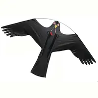 Novo assustador pássaro controle preto hawk kite