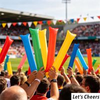 Nouveau bâton de cheering gonflable personnalisé en aluminium, bruyant et personnalisable, pour événements sportifs