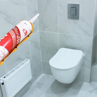 Sampel Gratis Sealant Silikon Netral Tahan Air dan Anti Jamur untuk Konstruksi Kaca, Sealant Silikon Netral Profesional OEM