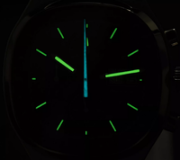 Montres carrées en acier avec mouvement à quartz japonais, chronomètre et double calendrier, design d'usine et personnalisation par lots pour marque privée
