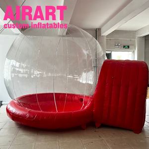 Tente gonflable en forme de globe de neige pour événements de Noël en intérieur - Product Image 2