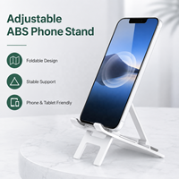 Support de téléphone portable pliable réglable en ABS, support de bureau pour tablette, hauteur réglable sur 4 niveaux, multi-angles, portable, OEM