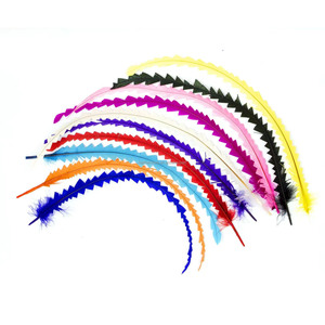 Plumas de Cola de Gallo Blanqueadas y Teñidas de 30-35cm (12-14 Pulgadas), de la Mejor Calidad, para Decoración de Espectáculos de Danza, Precio de Fábrica - Product Image 2
