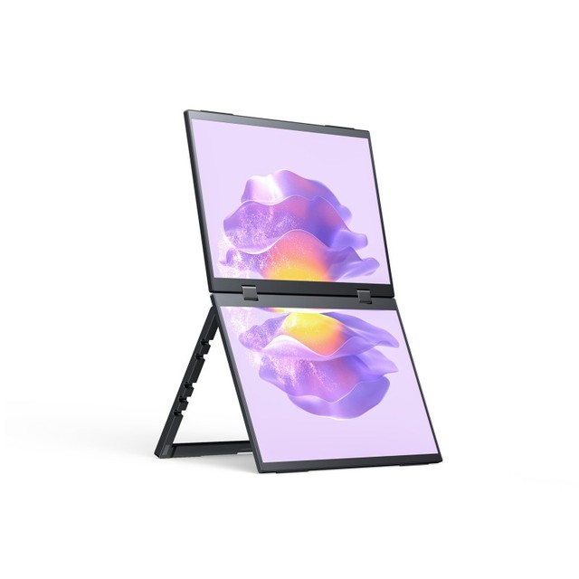 14inch / 15.6inch / 18.5inch Dual-Screen Portable Monitor, Dual-1080p High Definition Foldable Screen, 100%sRGB