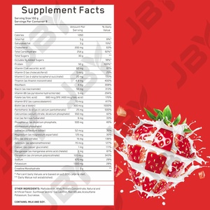 Poudre de protéines JBY Chocolate <span class=keywords><strong>Serious</strong></span> <span class=keywords><strong>Mass</strong></span> Weight Gainer, formule de protéines aromatisée pour les compléments sportifs - Product Image 2