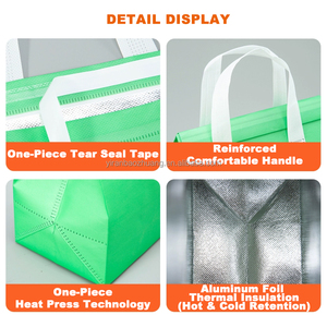 Bolsas Rosas para Llevar Comida Caliente o Fría, Bolsas de Entrega para Tiendas de Comestibles, Bolsas Térmicas para Alimentos, Bolsa Aislante para Llevar Comida - Product Image 2