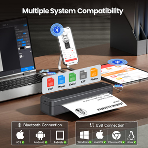 Không dây inkless nhiệt A4 xách tay mini máy in 1500mAh cho giao diện cho điện thoại máy tính du lịch ứng dụng miễn phí kho 2-năm - Product Image 4