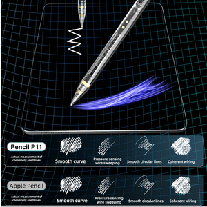 Bút máy tính bảng với bút Stylus trong suốt sạc nhanh cảm ứng vẽ và viết chống sai chạm cọ từ chối 2018-Phiên bản 2023 - Product Image 3