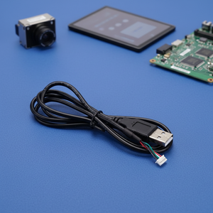 Câble d'acquisition d'informations pour module caméra USB2.0 vers terminal SH1.0-5P, double blindage, anneau magnétique, connecteur USB Type-A - Product Image 2