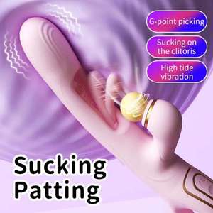 Großhandel Kaninchen Vibrator Silikon Sexspielzeug für Damen G-Punkt Doppel vibrations massage Klitoris stimulator Vibrator für Frauen - Product Image 4