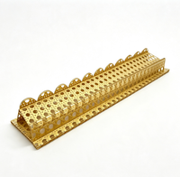 Supports et pousseurs de Mahjong en acrylique de 20 pouces, design cannage doré festonné, support magnétique en rotin pour Mahjong