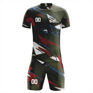 Custom Soccer Jerseys-2025 Men's Football Kits with Name/Number/Logo Printing Quick Dry 100% Polyester in Wholesale <b>Cheap</b> Rate - Product Image 1