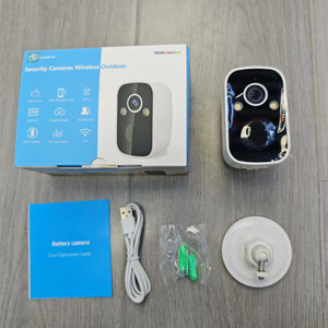 Okam 4G <b>Battery</b> <b>Camera</b> 2MP Wireless Solar Powered Night Vision Motion Detection Home Security Monitor - Product Image 2